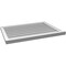 Ekena Millwork Vertical Surface Mount PVC Gable Vent: Functional, w/ 2"W x 2"P Brickmould Sill Frame, 36"W x 26"H GVPVE36X2603SF - alternate 2